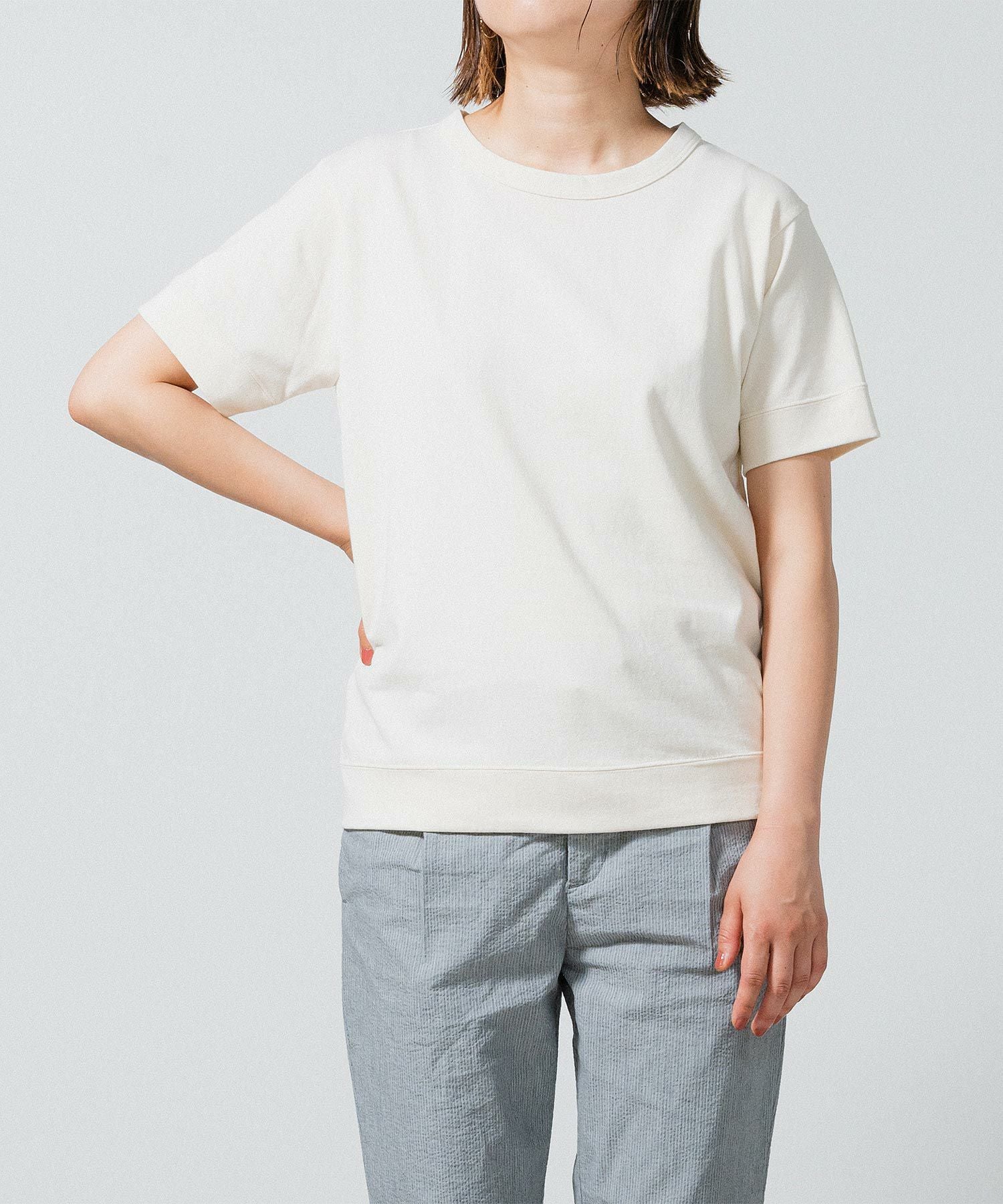 和紙×綿天竺クルーネックプルオーバーWOMEN | quadro (クオドロ) 公式 和紙×綿天竺クルーネックプルオーバーWOMEN | quadro (クオドロ) 公式