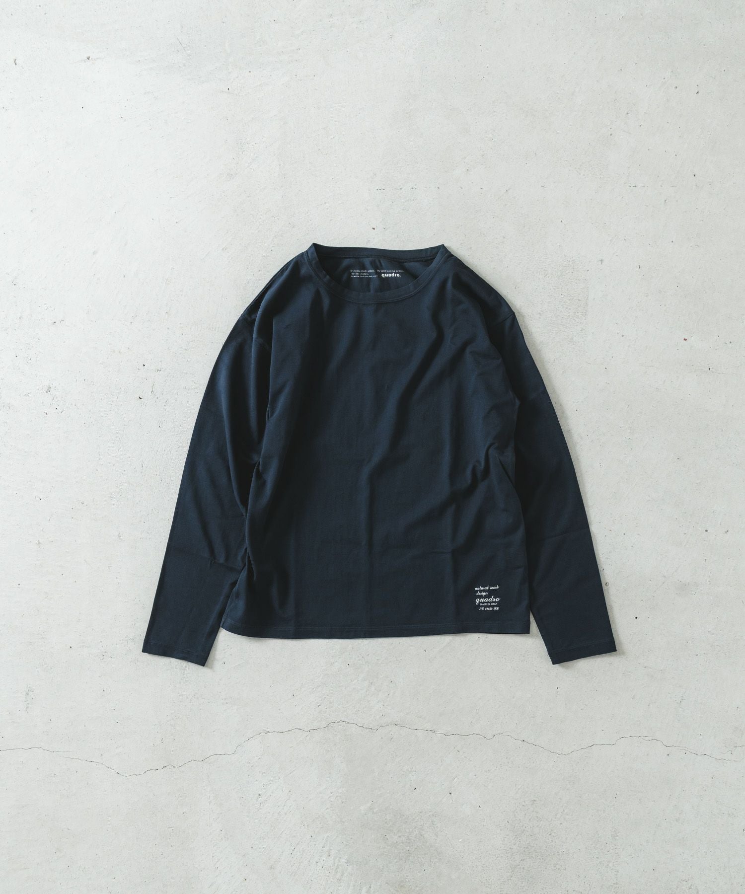40/2CM天竺クルーネックtee | quadro (クオドロ) 公式サイト