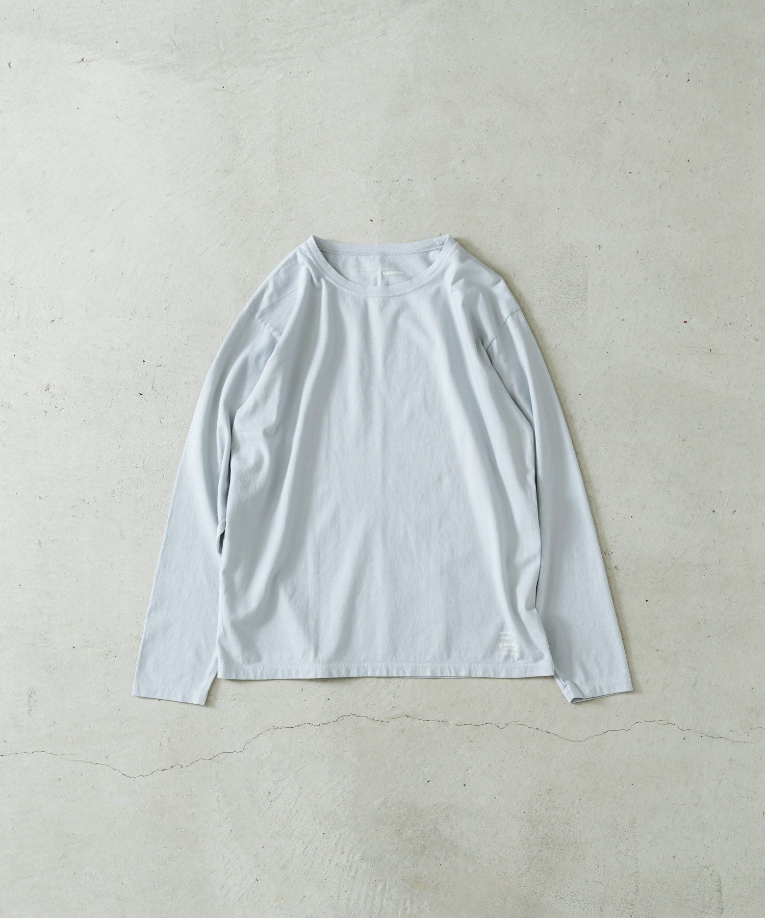 40/2CM天竺クルーネックtee | quadro (クオドロ) 公式サイト