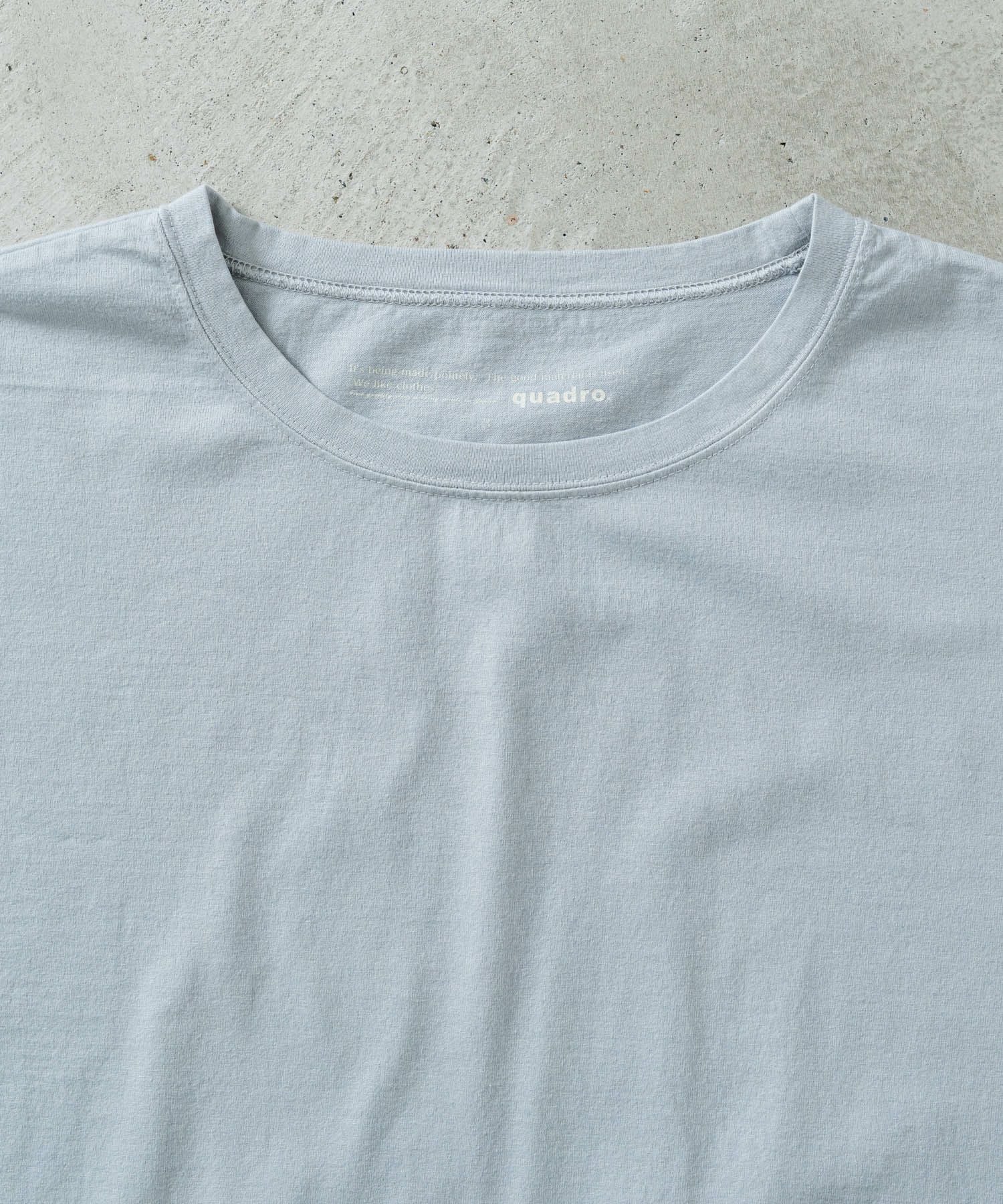 40/2CM天竺クルーネックtee | quadro (クオドロ) 公式サイト