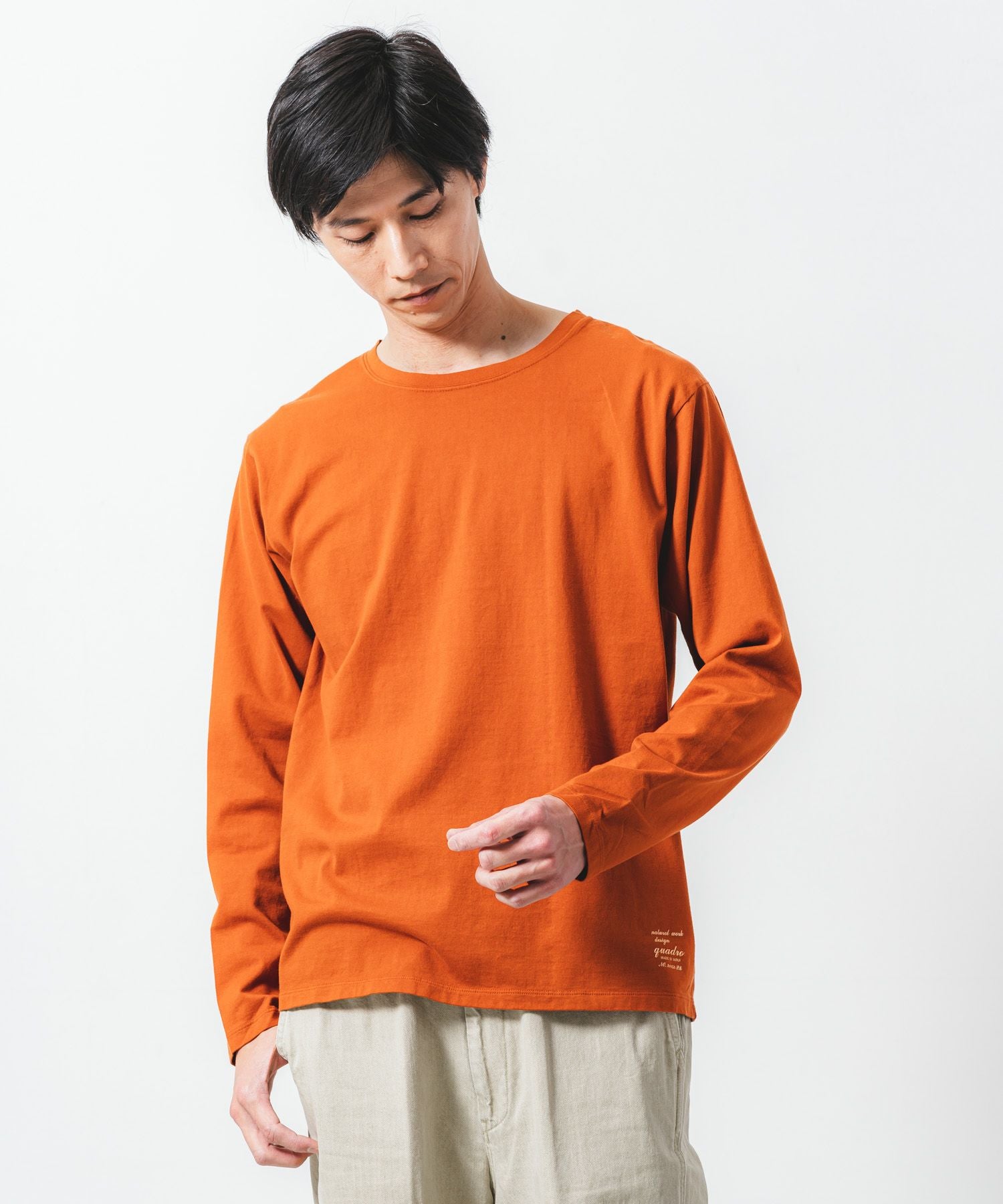 40/2CM天竺クルーネックtee | quadro (クオドロ) 公式サイト