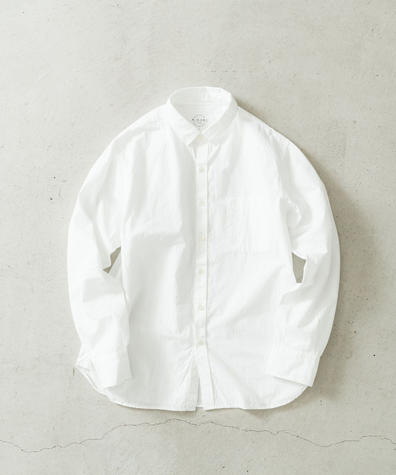 Y’s for living 綿 麻 切替 ホワイト シャツ 洗える 近年モデル 綿麻ダンプ近江晒レギュラーシャツMEN | quadro (クオドロ) 公式サイト