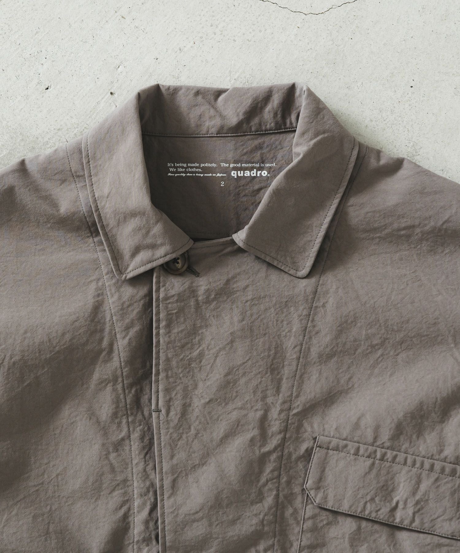 ビンテージナイロンオックスワークコート【MEN】 | quadro (クオドロ