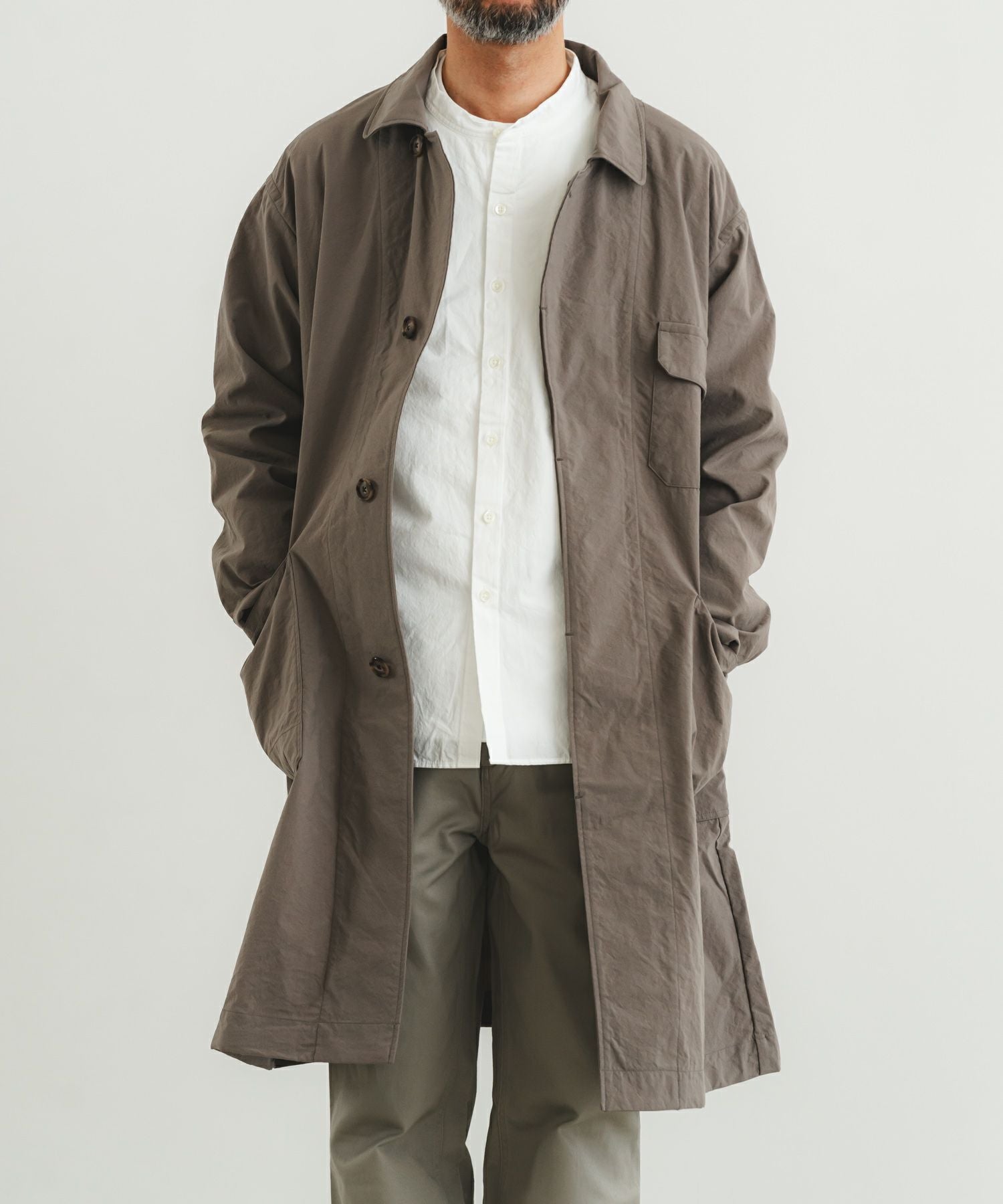 ビンテージナイロンオックスワークコート【MEN】 | quadro (クオドロ ビンテージナイロンオックスワークコート【MEN】 | quadro (クオドロ