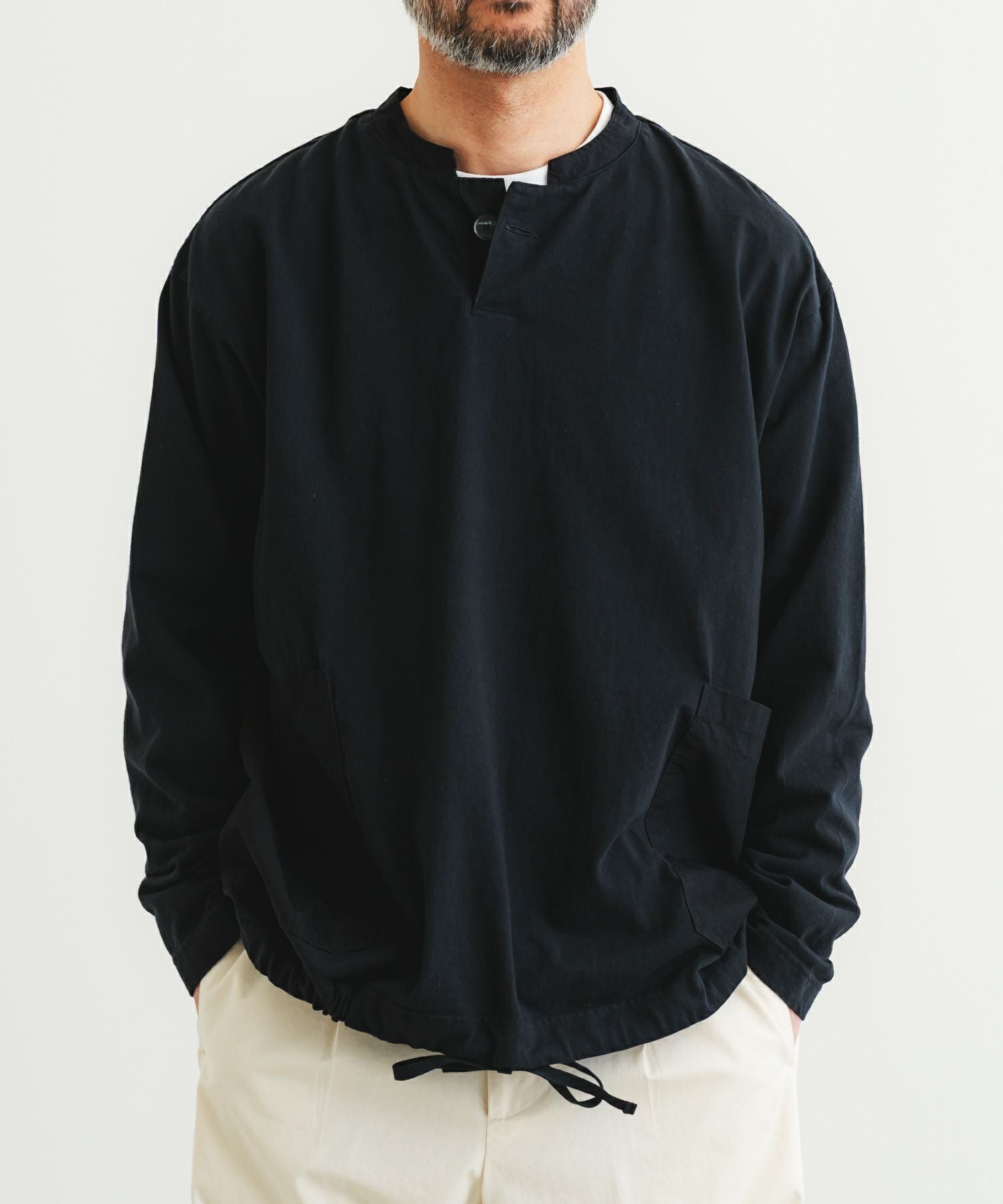 度詰天竺パフプルオーバー SOLAMONAT（ソラモナ） tシャツ パフ天竺 裾紐5分袖プルオーバー