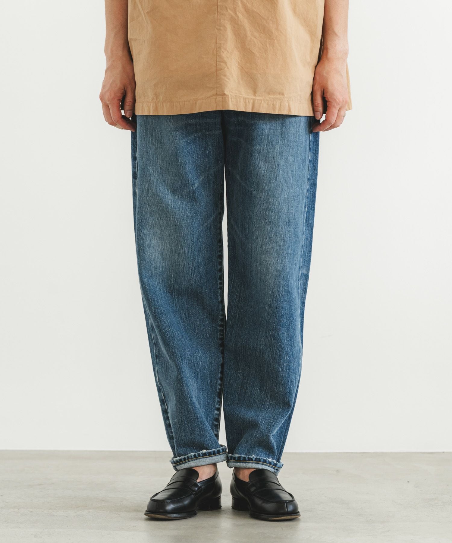 ファットチューブデニムリラックス【加工】 | quadro (クオドロ) 公式
