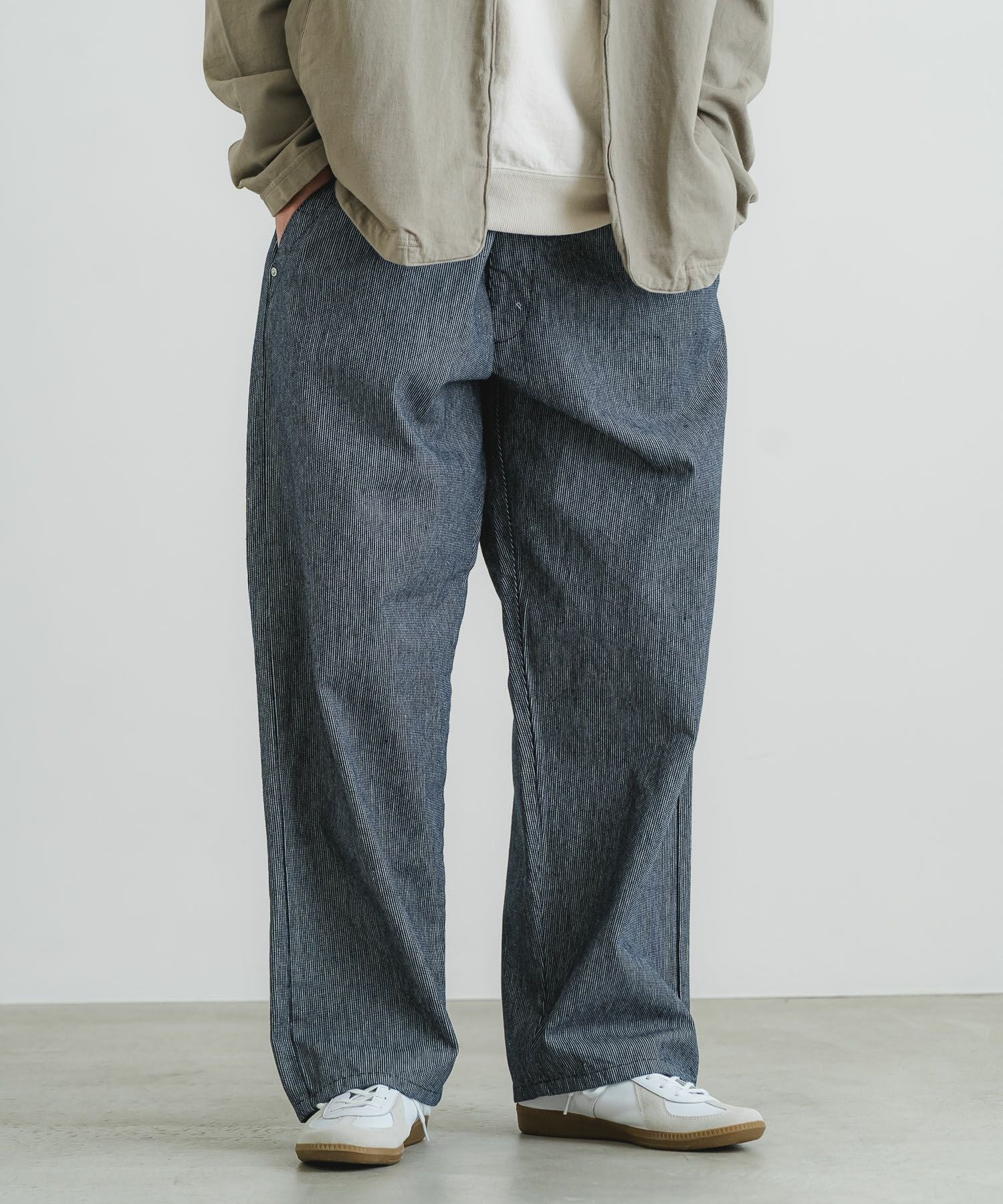 ヒッコリーデニムイージー【UNISEX】 | quadro (クオドロ) 公式サイト