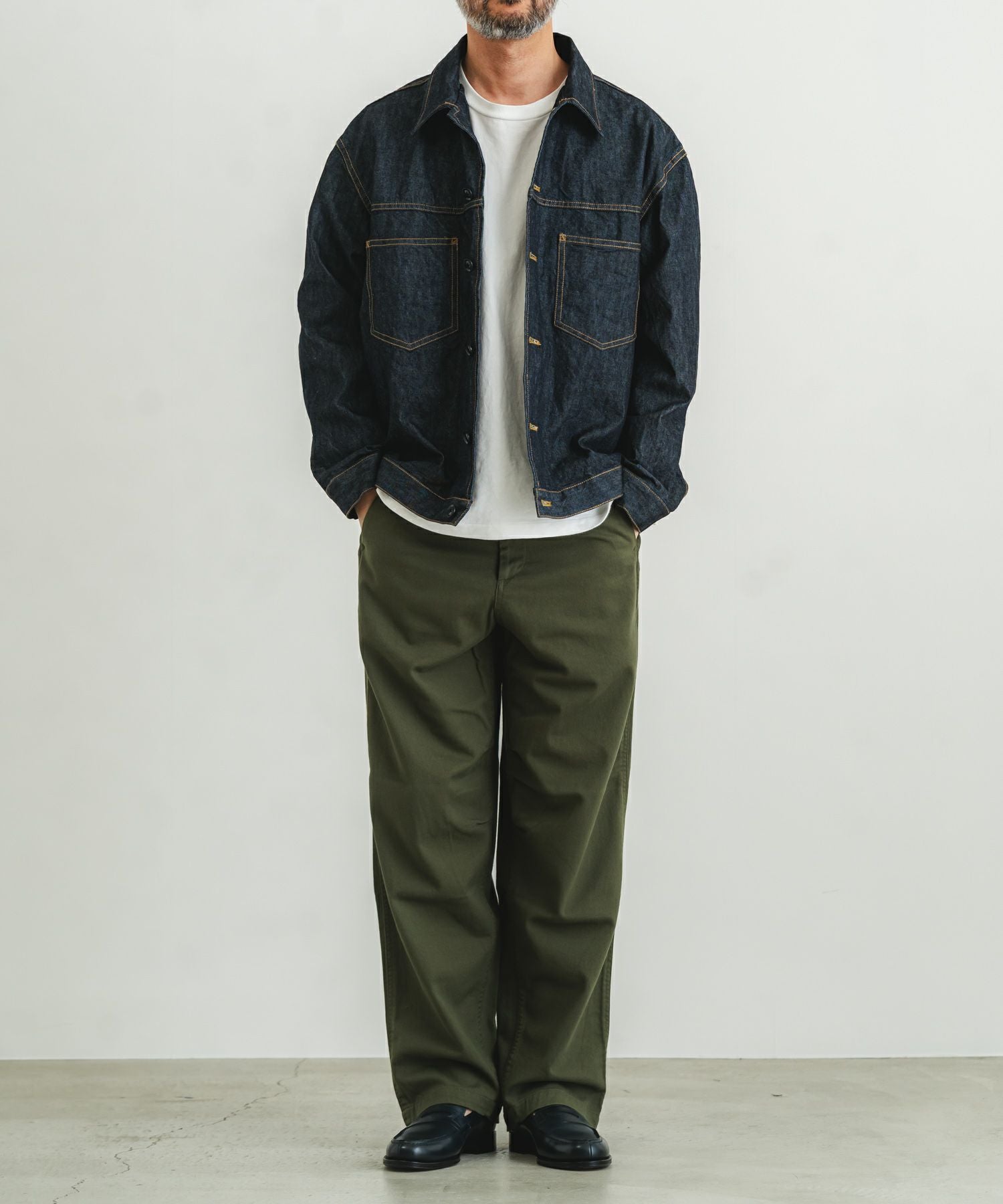 argue 10oz オーバーサイズデニムジャケット 10oz高密度デニムジャケット | quadro (クオドロ) 公式サイト