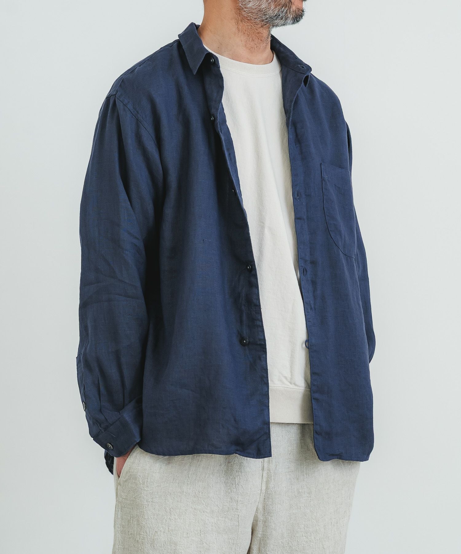 NOBLE★美品★ リネンレギュラーシャツ Noble（ノーブル）の「リネンレギュラーシャツ（シャツ/ブラウス