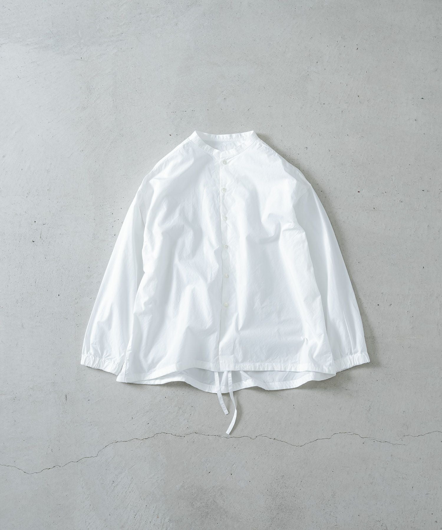 カメコ　8/24発送 Tシャツ 白 M グレーＬセット オーガニック60クラフトワッシャー裾ヒモスタンドシャツ | quadro