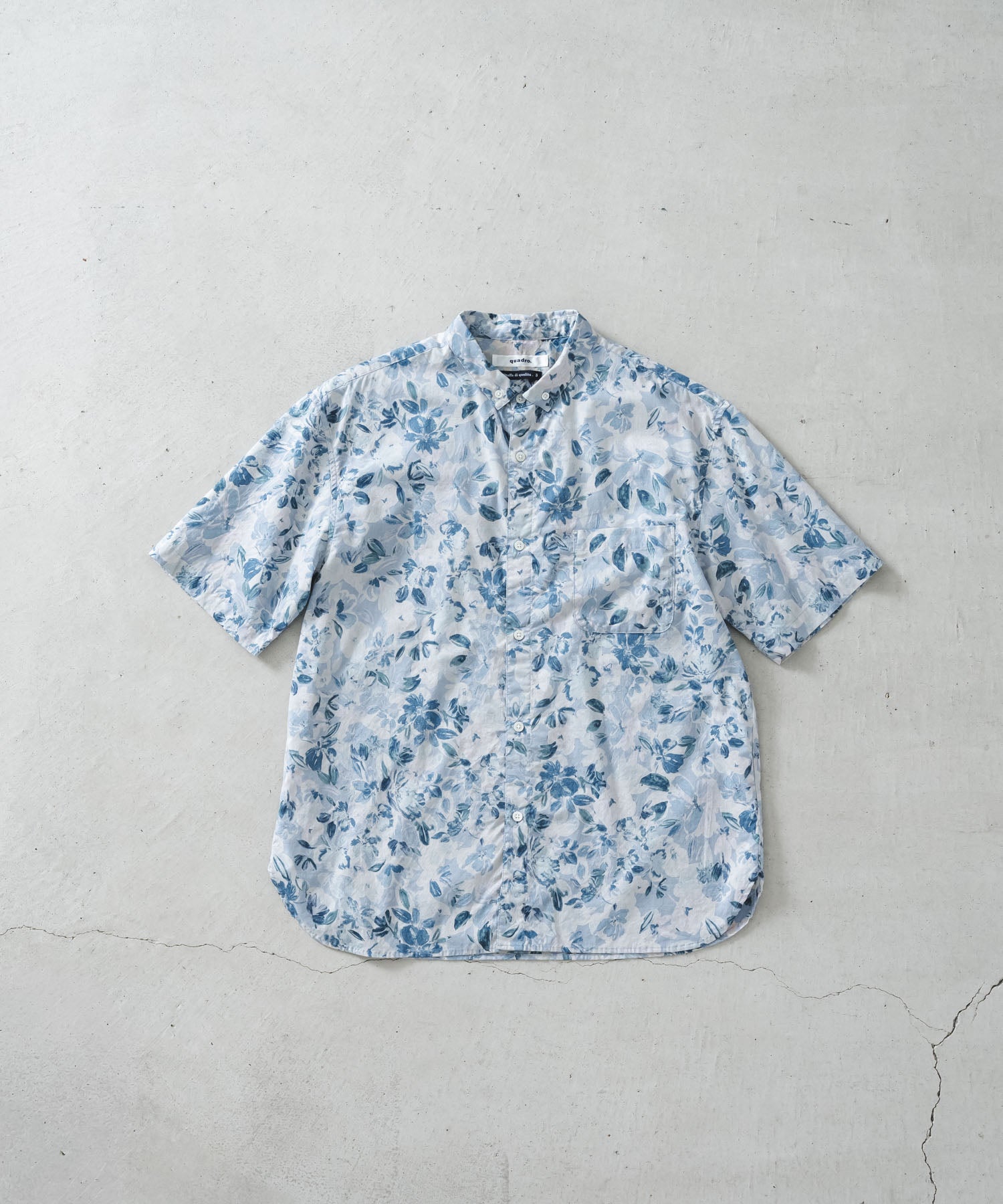 *ニャンごろう* オーダーページ 60ローン花柄ptBD半袖シャツ【MEN】 | quadro (クオドロ) 公式サイト