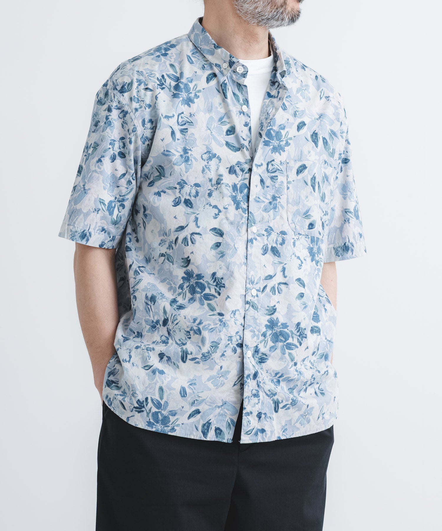 60ローン花柄ptBD半袖シャツ【MEN】 | quadro (クオドロ) 公式サイト