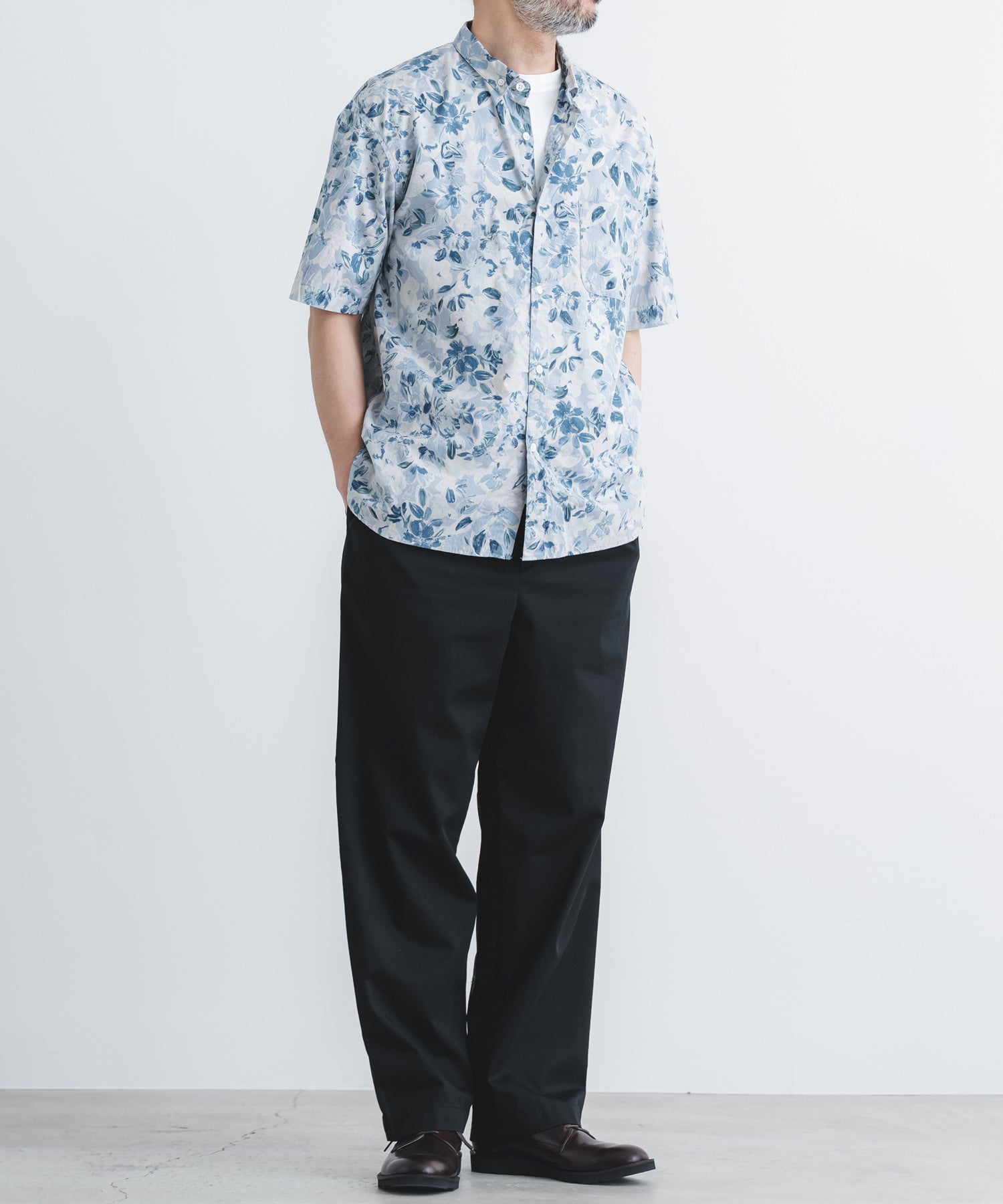 60ローン花柄ptBD半袖シャツ【MEN】 | quadro (クオドロ) 公式サイト