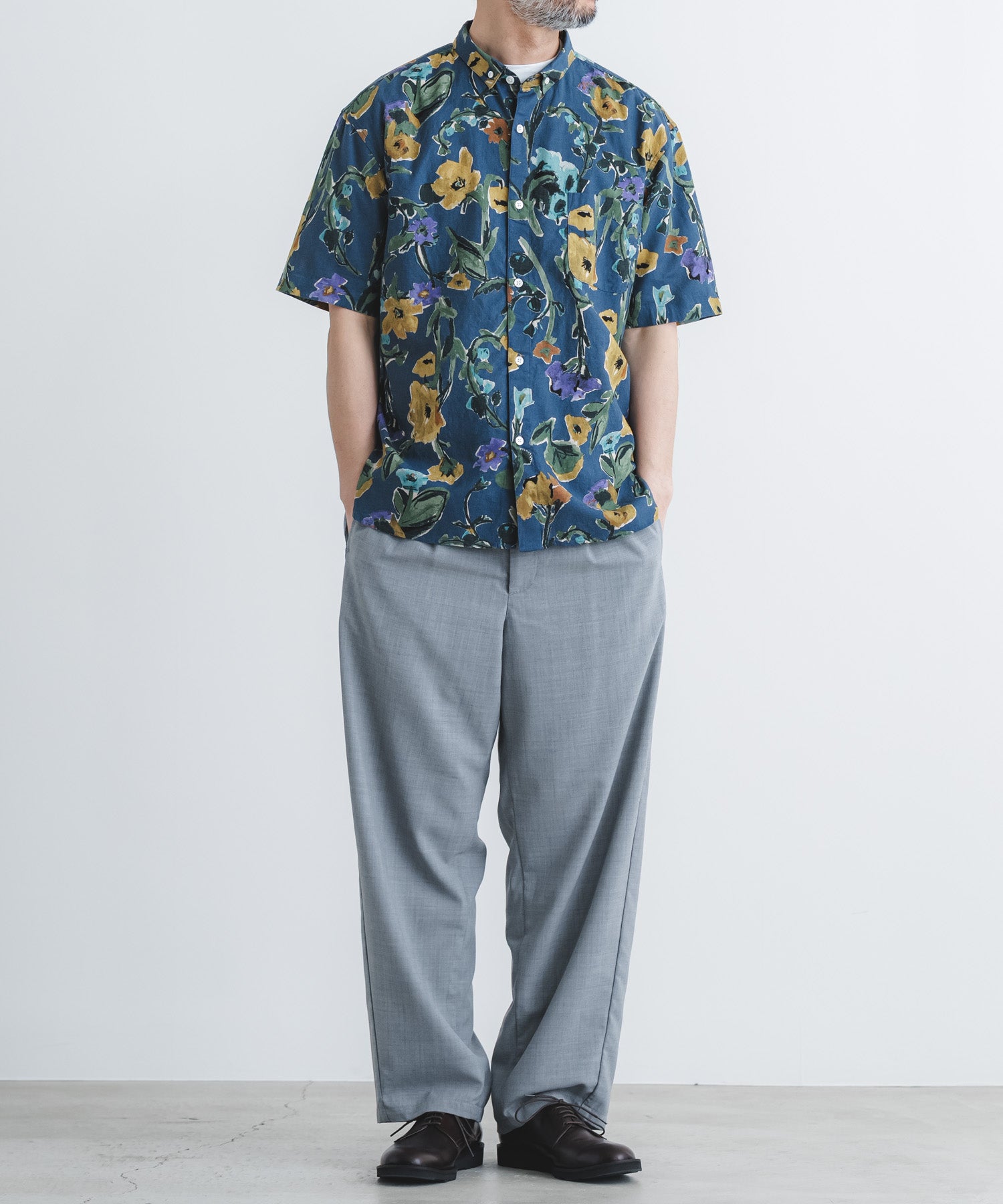 OAMC 本人期 シャツ フォト 花プリント lサイズ OAMC 本人期 シャツ