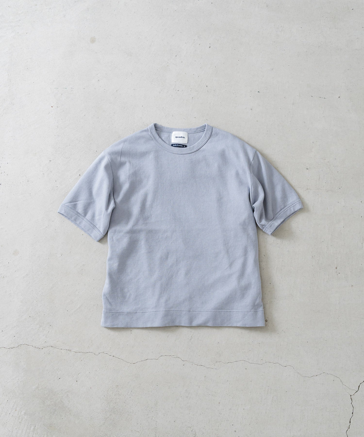 【グレー】ミックスジャガード 半袖 Tシャツ ミックスジャガード 半袖 Tシャツ｜ゴーサンゴーイチプール・オムの