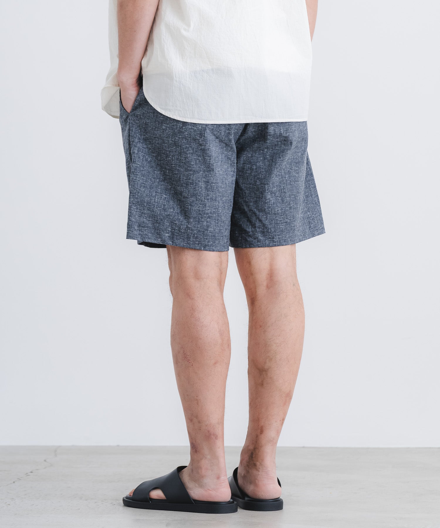 パンツ deltoroanrealage homme ソロテックスリネンショーツメランジュ | quadro (クオドロ) 公式